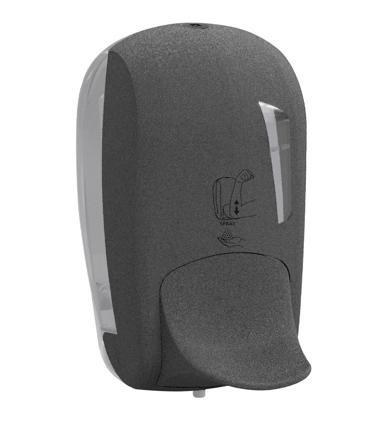 Disinfectant dispenser — Stone color and texture
