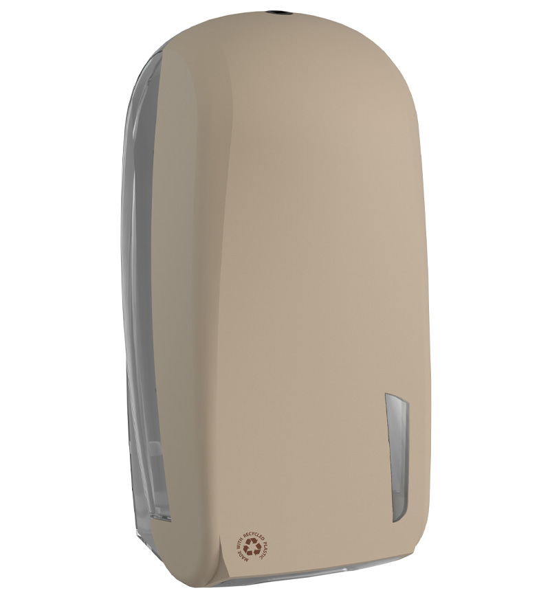 Folded toilet paper dispenser