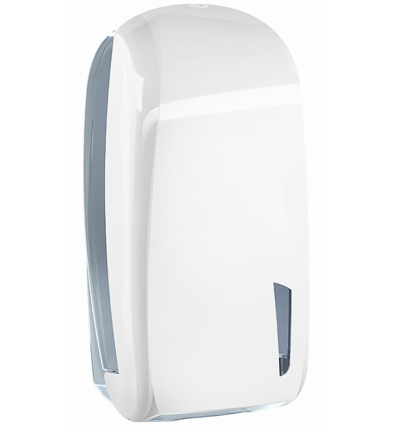 Folded toilet paper dispenser