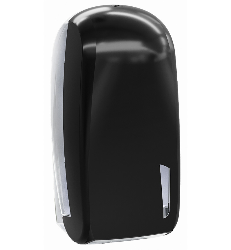 Dispenser for toilet paper in sheets — Matt black
