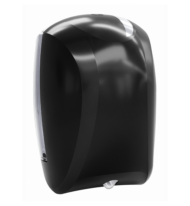 Paper Towel Dispenser with Center Pullout — Matte Black
