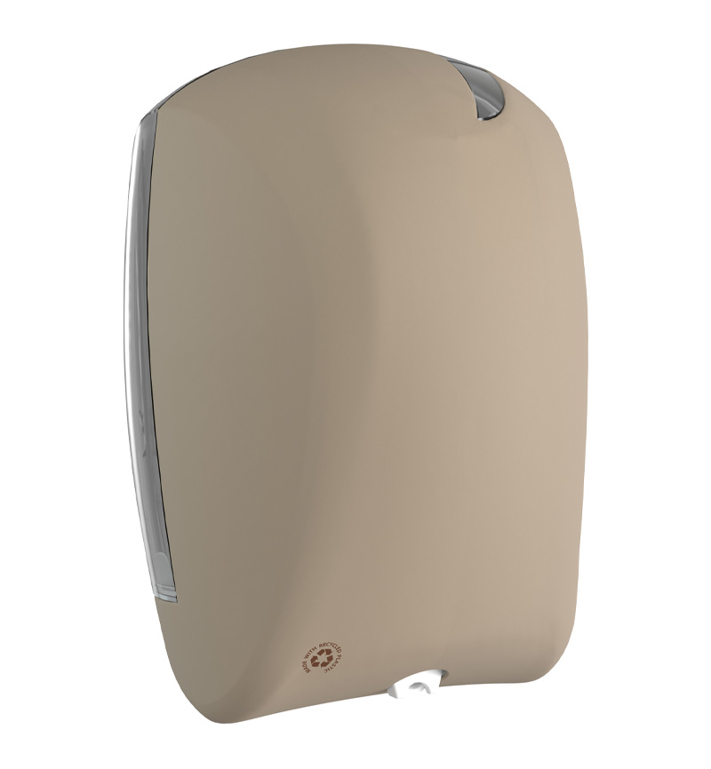 Center Pull Paper Towel Dispenser — Sand color and texture