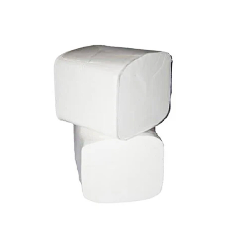 Folded toilet paper