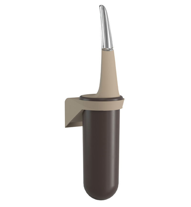 Wall-mounted toilet brush