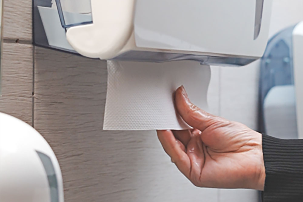 Comprehensive offer through long-term supply of hygiene materials