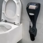 Industrial and warehouse dispensers – Luu, duo dispenser for toilet paper and toilet brush