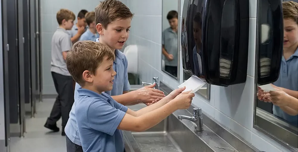 Automatic or manual dispensers: which is the best solution for schools and kindergartens