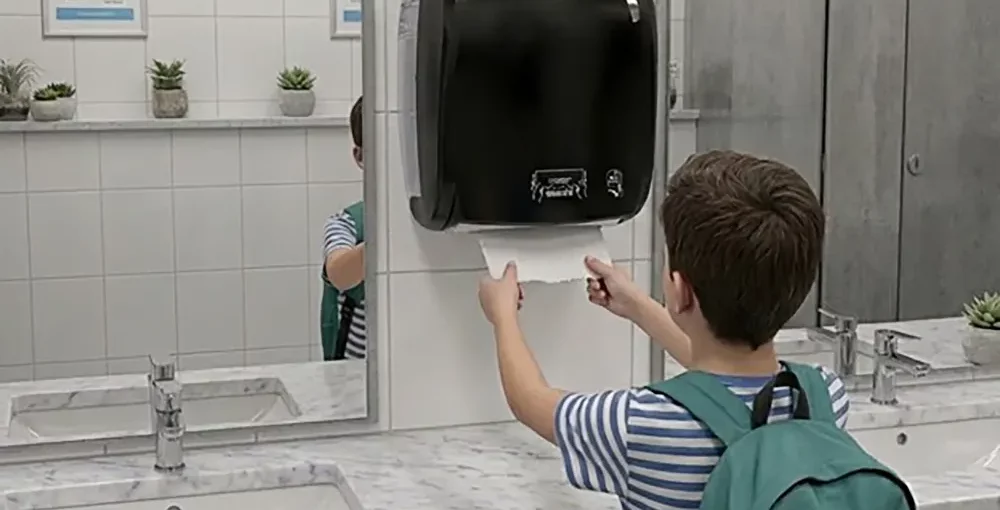 Paper supplies run out by recess: how to solve the problem in schools - Luu dispensers