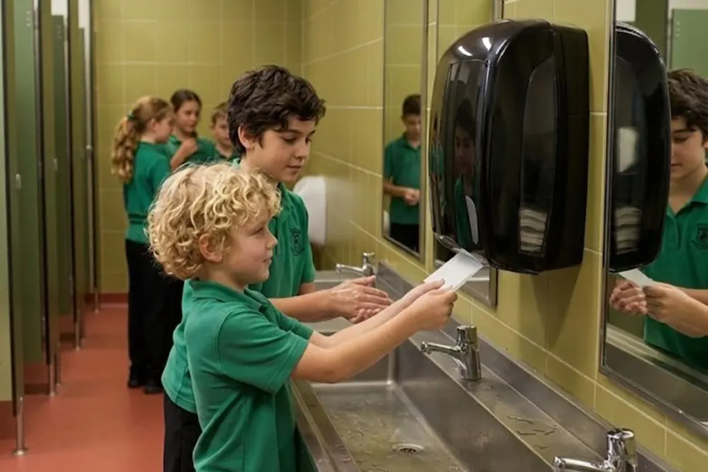 How to prevent shortages of paper towels and soap in schools - Paper towel dispensers for schools - Luu dispensers