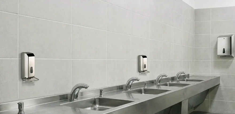 Stainless steel toilet dispensers - dispensers for toilets in healthcare facilities - Luu dispensers