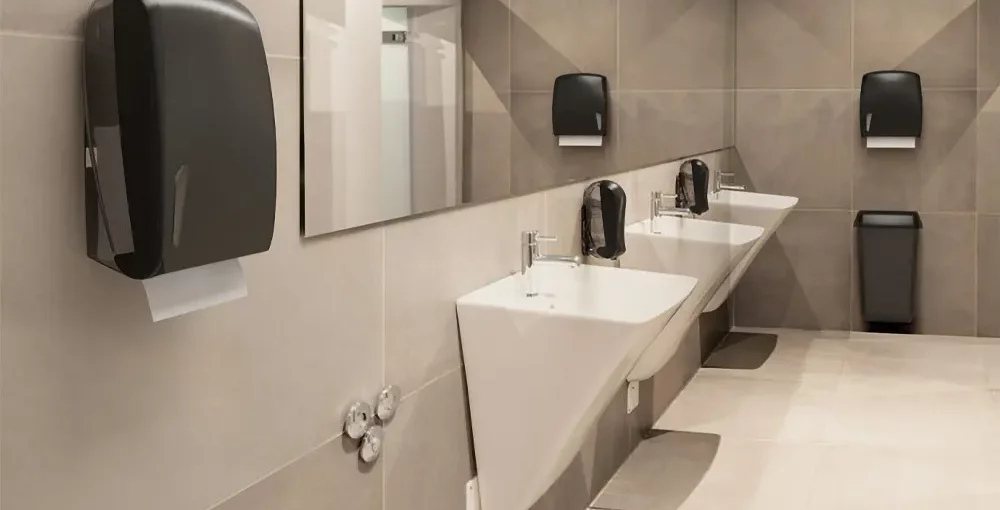 Dispensers and paper hygiene products in commercial buildings: how to raise hygiene to a higher level - Paper towel and soap dispensers - LUU dispensers
