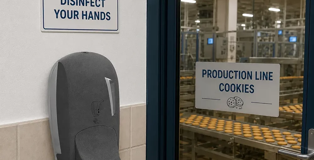 Factory hand sanitizer dispenser: Types and their advantages - Elbow-operated hand sanitizer dispenser - Luu dispensers