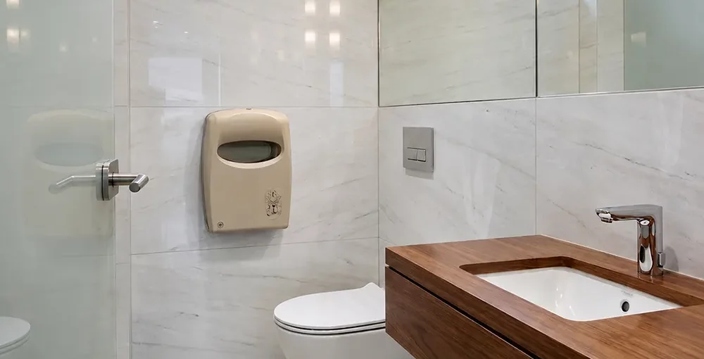 Is a Toilet seat cover dispenser intended for premium commercial facilities - Toilet seat cover dispenser - Luu