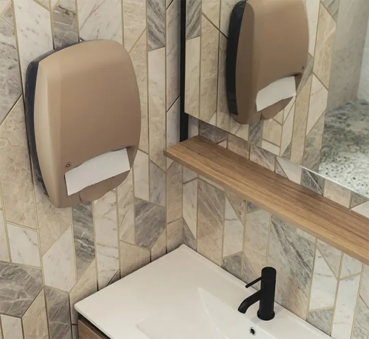 DUO foam soap and paper towel dispenser: cleaner hand washing starts with one dispenser - Duo dispenser for commercial facilities - Luu