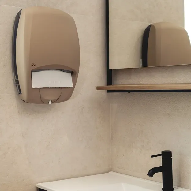 DUO liquid soap and paper towel dispenser: Two functions in one unit - Soap and paper towel dispenser - Luu