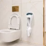 DUO toilet paper dispenser and toilet brush 2-in-1 solution that saves every inch of space - Duo toilet brush and toilet paper dispenser - Luu