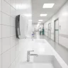 Hospital soap dispenser: Elbow-operated activation, 1,700 doses and easier maintenance - Luu