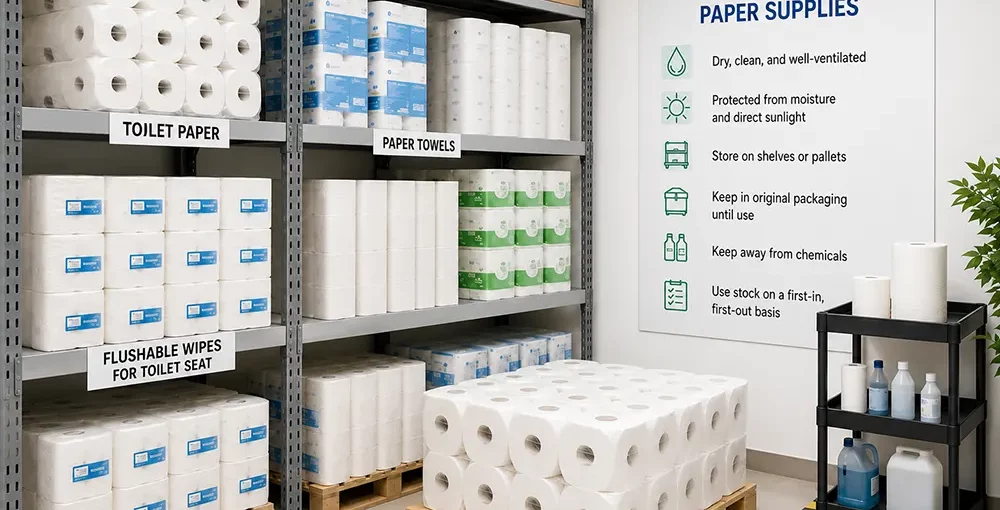 How to properly store paper products - How to store paper towels and toilet paper - Luu