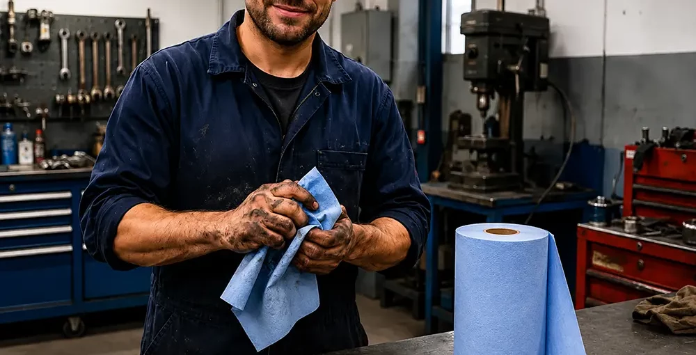 Industrial wipes for workshops, auto repair shops, and factories: A durable solution for demanding working conditions - Wipes for auto mechanics - Luu