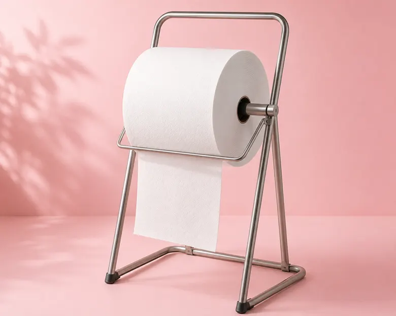 Jumbo paper towel roll on a holder - Jumbo paper towel: Why is it the best choice for facilities with high paper consumption? - Large paper towel - Luu