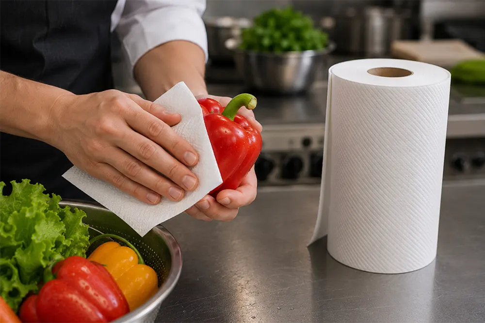 Kitchen paper towel made of 100% cellulose - Kitchen paper products - Luu