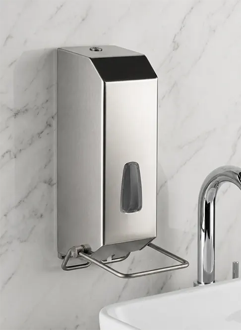 Stainless steel elbow operated soap dispenser: A reliable hygienic solution for hospitals and healthcare facilities - Soap dispenser - Luu