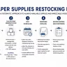 Paper supplies restocking plan for commercial buildings - Luu