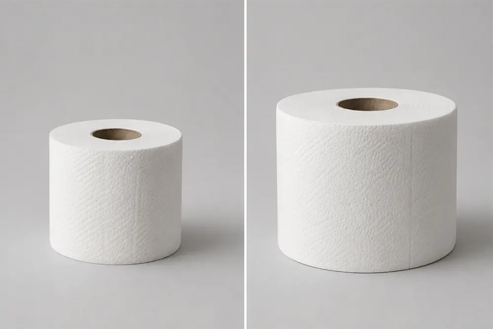 How to recognize quality toilet paper? - Comparison of toilet paper basis weight and thickness - Luu