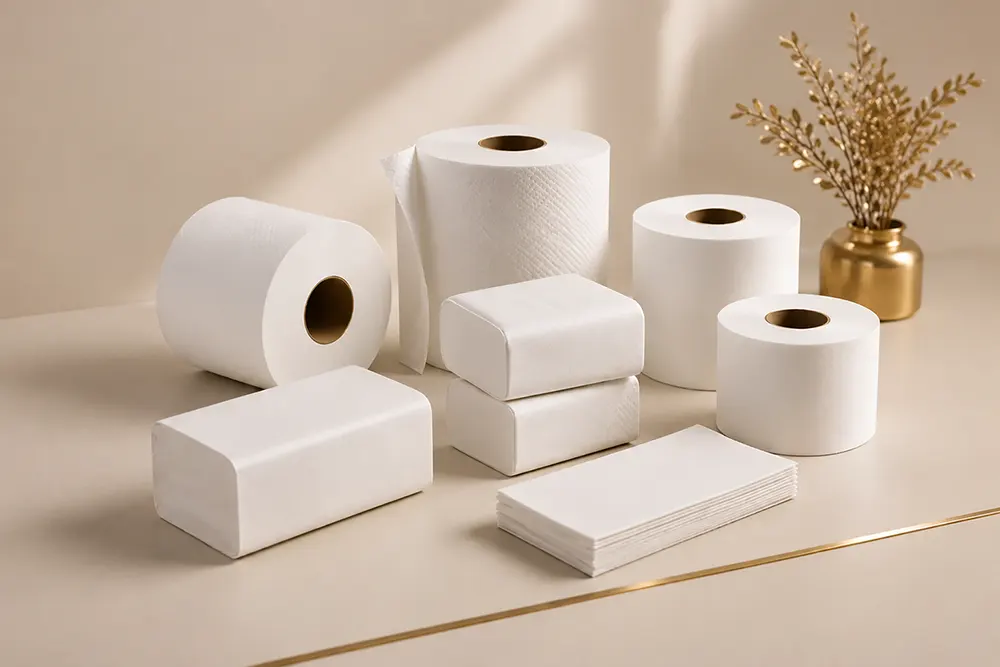 Unprinted and unscented paper products - Wholesale paper product supplier - Luu