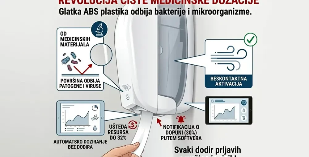 Beskontaktni dozatori za ubruse u zdravstvu: Ključ za prevenciju intrahospitalnih infekcija - Usteda ubrusa - Autocut dispanzeri - Luu dispanzeri