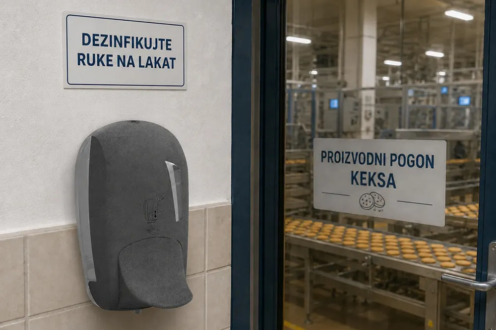 Dispenzer za dezinfekciju u fabrikama: Koje vrste postoje i koje su njihove prednosti - Dispenzer za dezinfekciju ruku na lakat - Luu dispanzeri