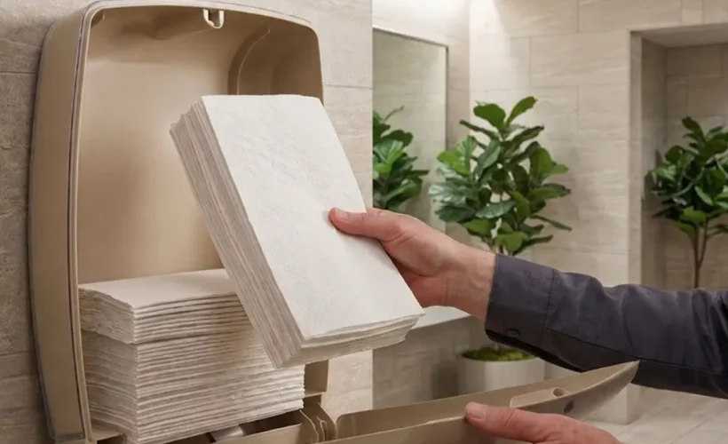 Kako se vrši dopuna dispenzera u poslovnim objektima - Dopuna dispenzera za ubruse - Luu