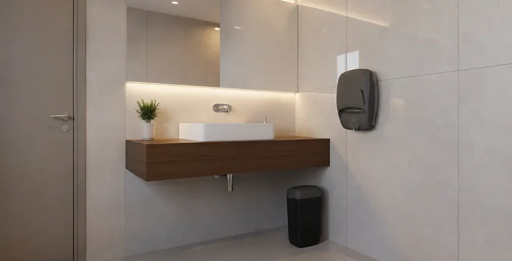 Zidni dispenzeri u poslovnim objektima - Duo dispenzer za ubruse i sapun - Luu