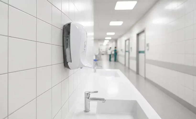 Dispenzer za sapun za bolnice: Aktivacija laktom, 1.700 doza i jednostavnije održavanje - Luu