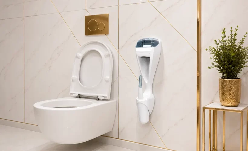 DUO dispenzer za toalet papir i WC četku 2-u-1 rešenje koje štedi svaki centimetar prostora - Duo dispenzer za wc četku i toalet papir - Luu
