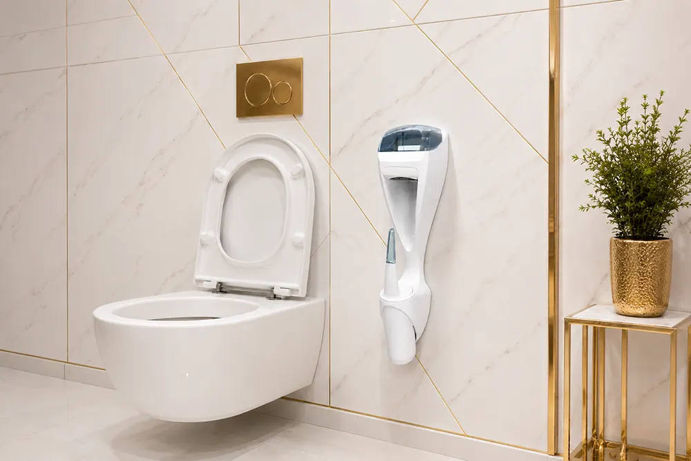 DUO dispenzer za toalet papir i WC četku 2-u-1 rešenje koje štedi svaki centimetar prostora - Duo dispenzer za wc četku i toalet papir - Luu