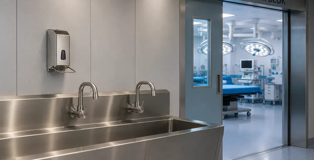 Inox dispenzer za sapun sa polugom na lakat: Pouzdano higijensko rešenje za bolnice i medicinske ustanove - Dispenzer za sapun - Luu