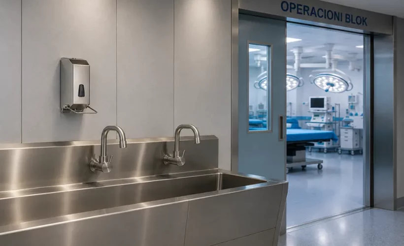 Inox dispenzer za sapun sa polugom na lakat: Pouzdano higijensko rešenje za bolnice i medicinske ustanove - Dispenzer za sapun - Luu