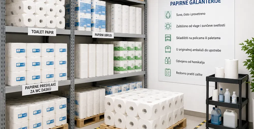 Kako pravilno skladištiti papirnu galanteriju - Kako čuvati ubruse i toalet papir - Luu