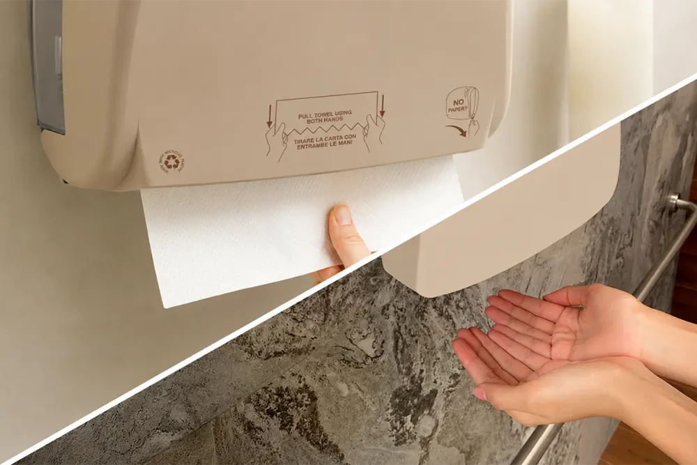 Papirni ubrusi ili sušači ruku na vazduh - Ubrusi brže suše ruke - Luu