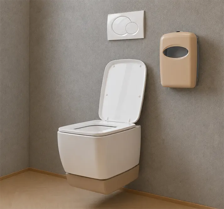 Zašto gosti očekuju papirnu presvlaku za wc dasku u toaletima - Dispenzer za papir za presvlaku za wc dasku - Luu